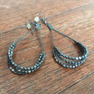 Black bead Earrings